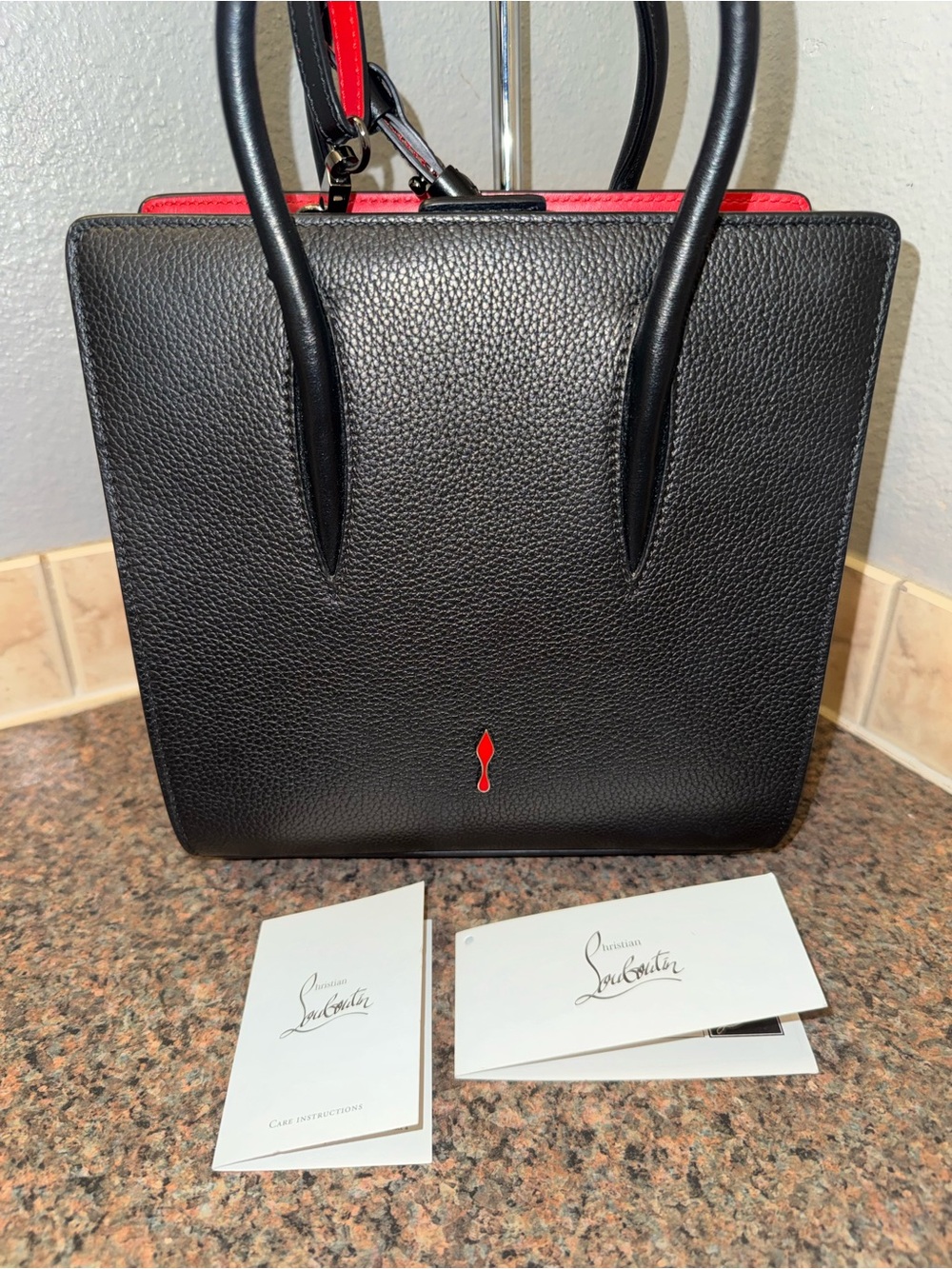 Christian Louboutin Paloma Small Calf leather bag pristine W/COA (retail $2250) - Picture 1 of 14